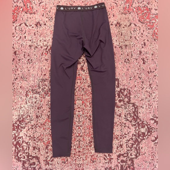 L’URV Purple/Eggplant Luxury Activewear/Athleisure Leggings, Size: Small - Picture 4 of 5